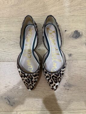 Sam Edelman leopard-print d’Orsay pointed flats
